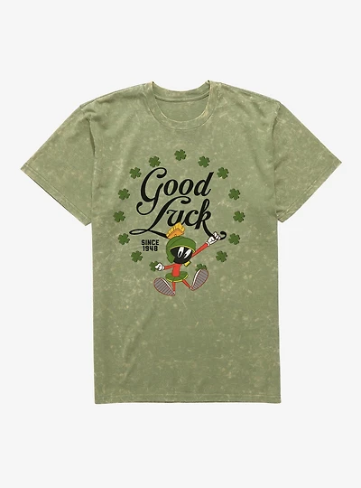 Looney Tunes Marvin Good Luck Mineral Wash T-Shirt