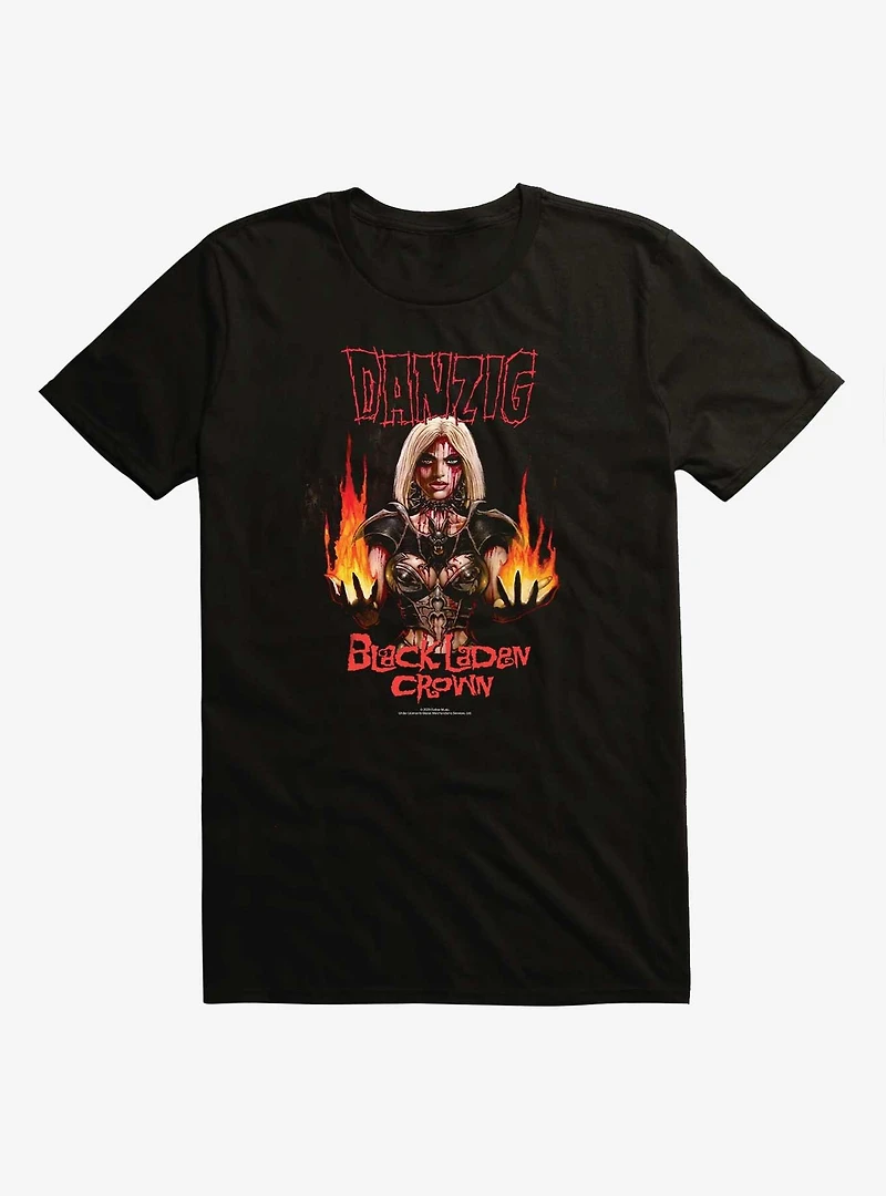 Danzig Black Laden Crown Extra Soft T-Shirt