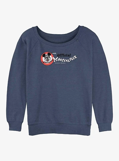 Disney100 Mickey Mouse Mouseketeer Womens Slouchy Sweatshirt