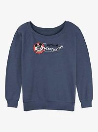 Disney100 Mickey Mouse Mouseketeer Womens Slouchy Sweatshirt