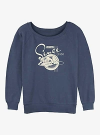 Disney100 Pluto Loyal Womens Slouchy Sweatshirt