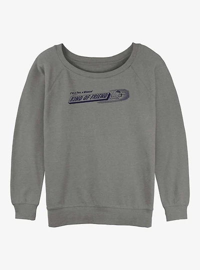 Disney100 Pluto Kind Of Friend Womens Slouchy Sweatshirt