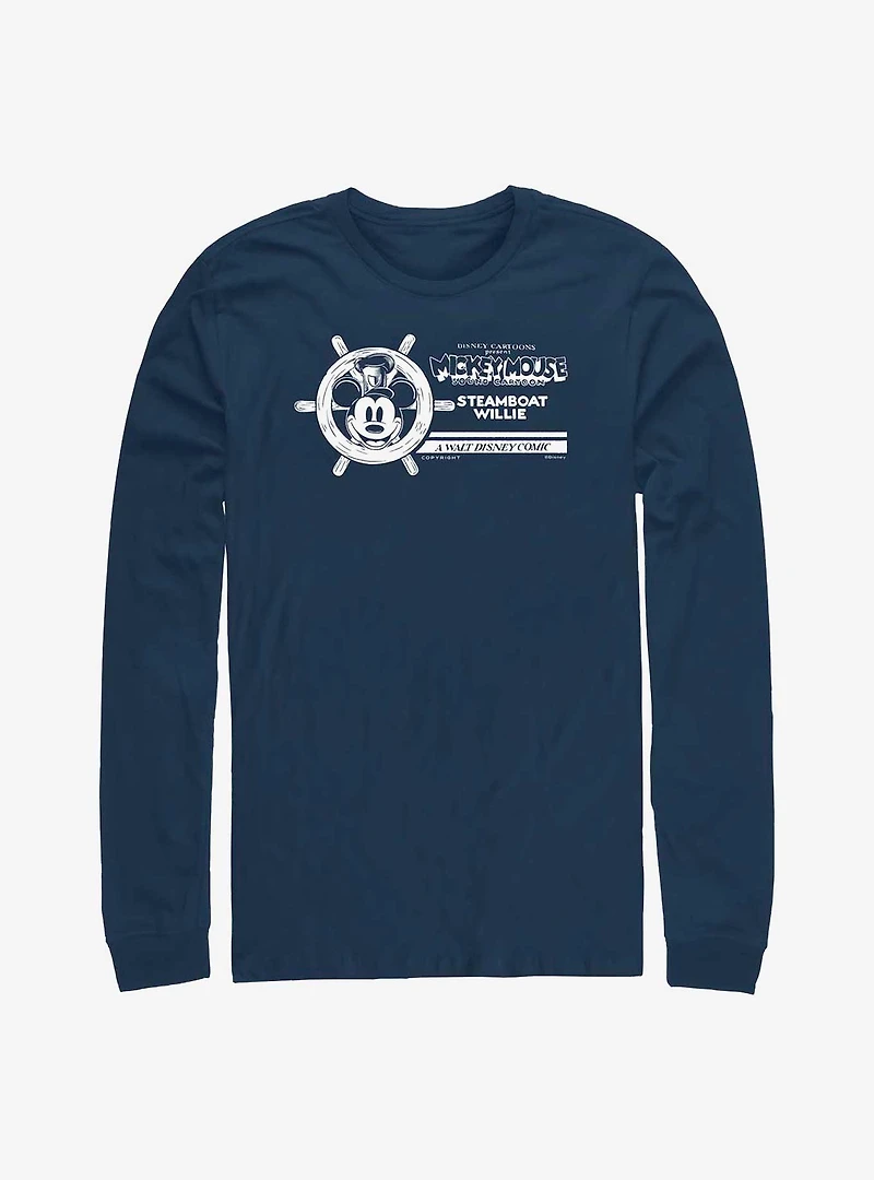 Disney100 Mickey Mouse Boat Long-Sleeve T-Shirt