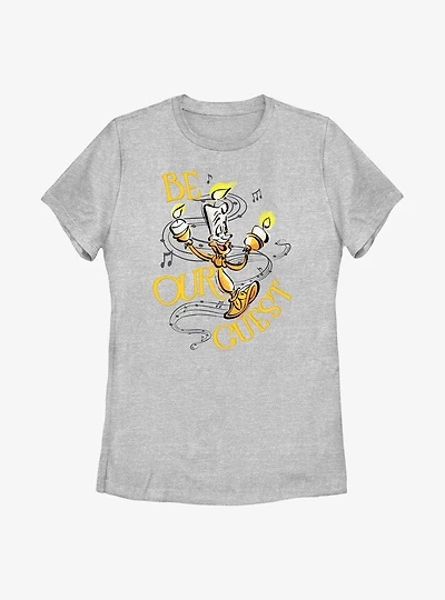 Disney100 Beauty And The Beast Be Our Guest Womens T-Shirt