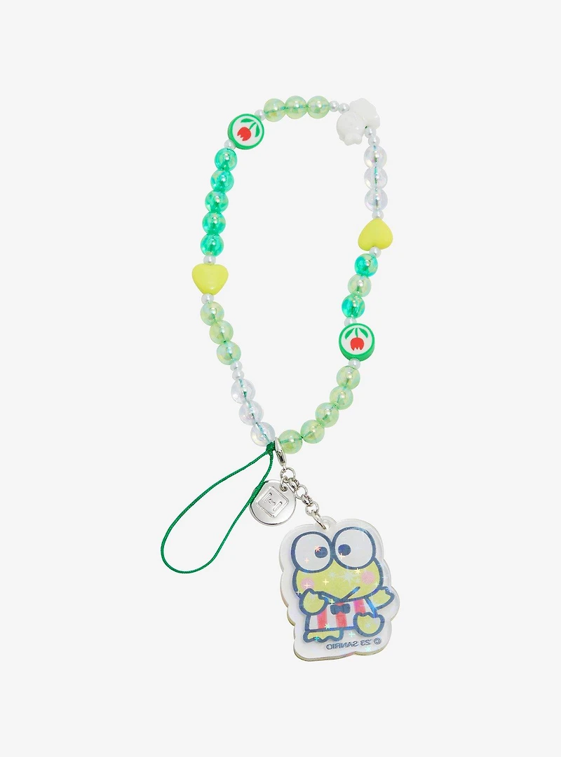 Sanrio Keroppi Beaded Phone Wristlet