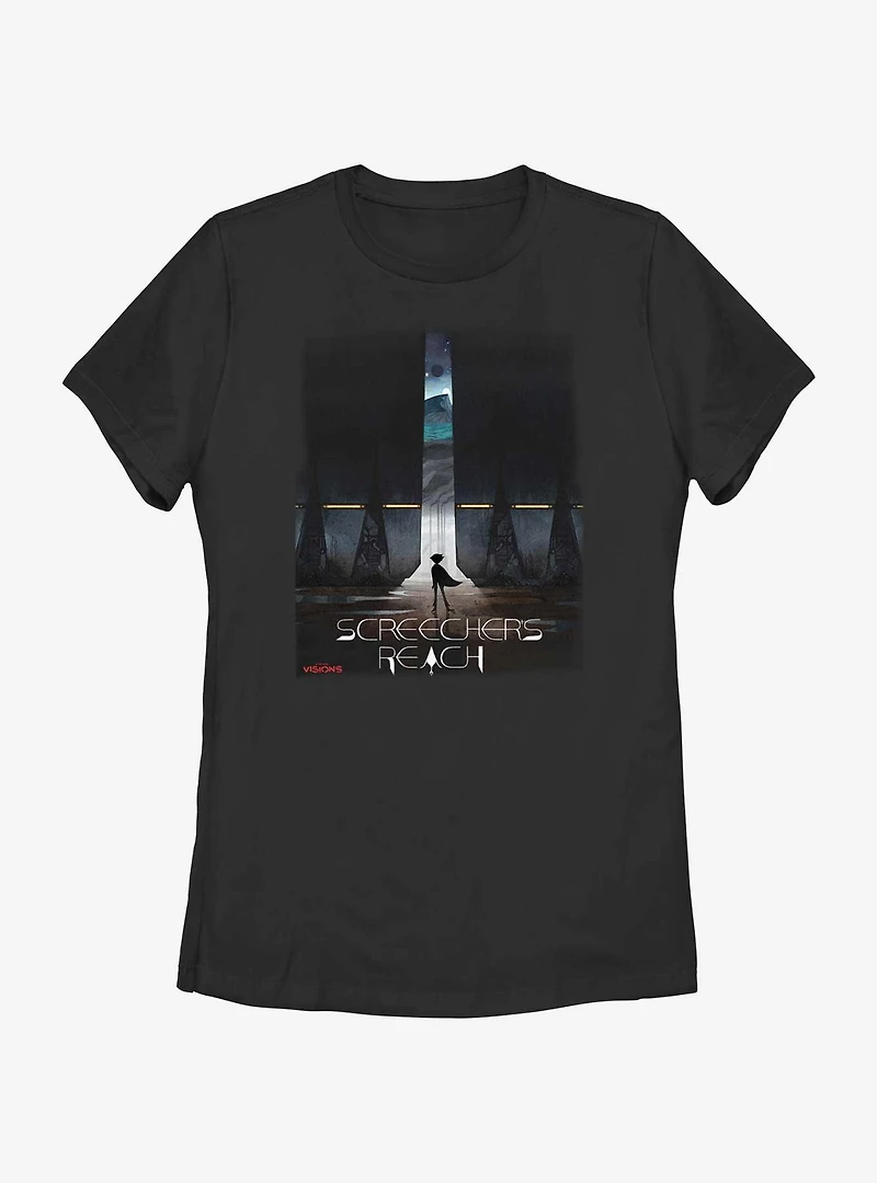 Star Wars: Visions Screecher's Reach Poster Womens T-Shirt