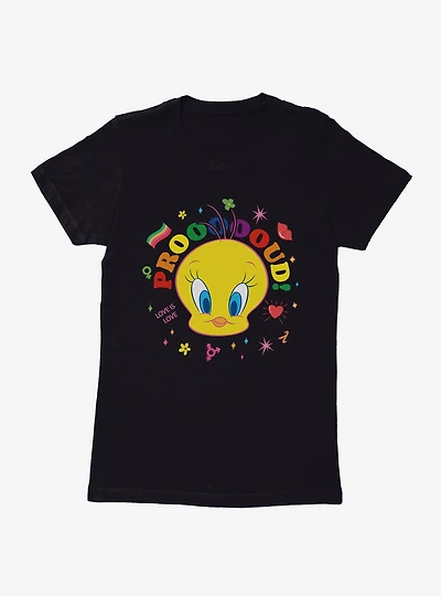 Looney Tunes Tweety Bird Proud Womens T-Shirt
