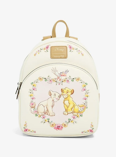 Loungefly Disney The Lion King Young Simba & Nala Heart Mini Backpack