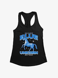 Charlie The Unicorn Blue Girls Tank