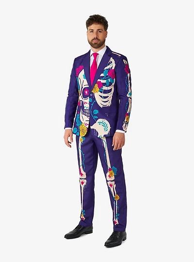 Sugar Skull Purple Suit