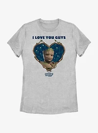Guardians Of The Galaxy Vol. 3 I Love You Guys Groot Womens T-Shirt