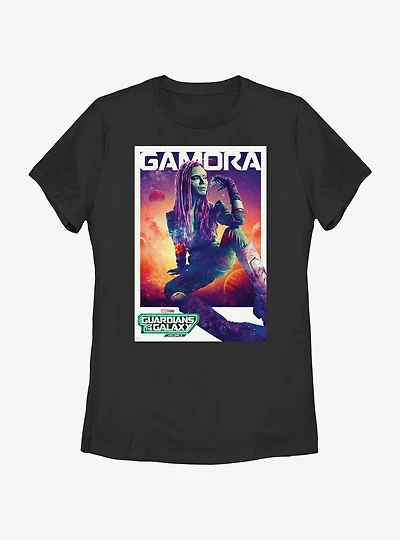 Guardians Of The Galaxy Vol. 3 Gamora Poster Womens T-Shirt