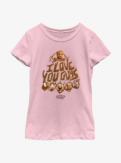 Guardians Of The Galaxy Vol. 3 Love You Guys Youth Girls T-Shirt