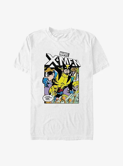 X-Men Comic Strip Wolverine Big & Tall T-Shirt