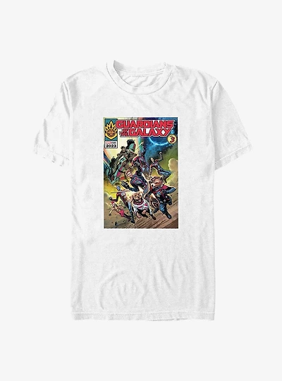 Marvel the Guardians of Galaxy Comic Poster Big & Tall T-Shirt