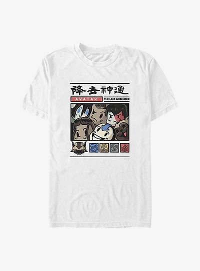 Avatar: The Last Airbender Chibi Gang Big & Tall T-Shirt