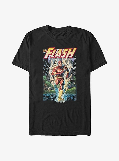 DC Comics The Flash City Run Poster Big & Tall T-Shirt