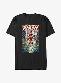DC Comics The Flash City Run Poster Big & Tall T-Shirt