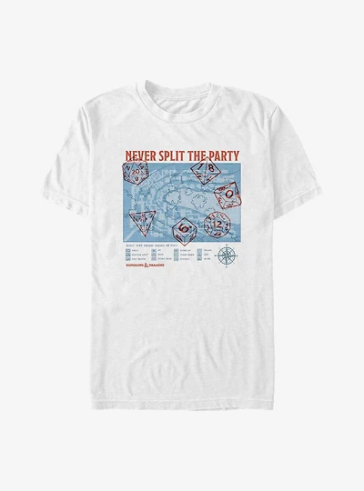 Dungeons & Dragons Never Split The Party Big Tall T-Shirt