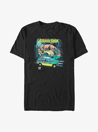 Jurassic Park Vintage Drive Big & Tall T-Shirt