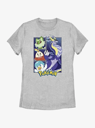 Pokemon Scarlet & Violet Starters Womens T-Shirt
