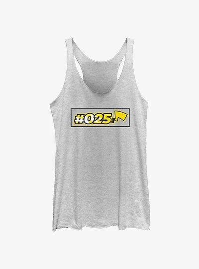 Pokemon Pikachu Hashtag 025 Tail Womens Tank Top