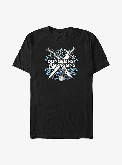 Dungeons & Dragons Decorative Crossed Weapons Big Tall T-Shirt
