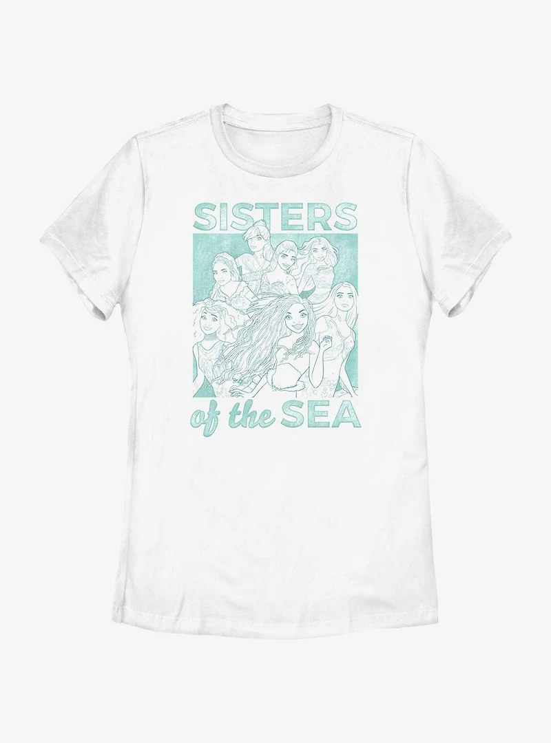 Disney the Little Mermaid Live Action Sisters of Sea Womens T-Shirt