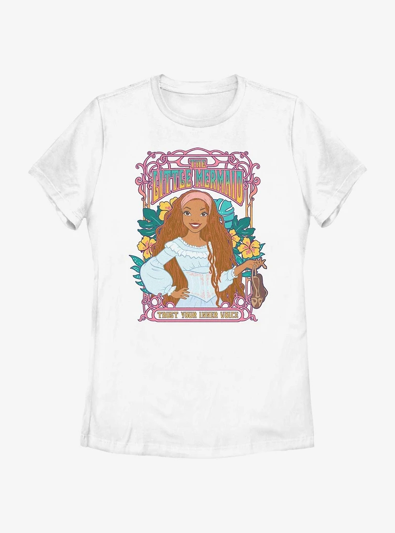 Disney The Little Mermaid Live Action Ariel Trust Your Inner Voice Womens T-Shirt