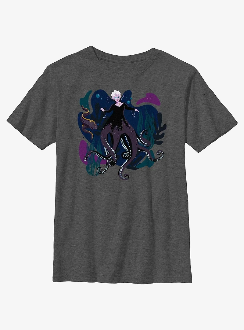 Disney The Little Mermaid Live Action Ursula With Flotsam and Jetsam Youth T-Shirt