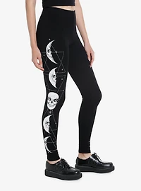 Skull Moon Phase Leggings
