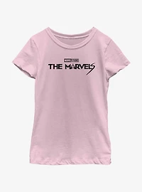 Marvel The Marvels Logo Girls Youth T-Shirt