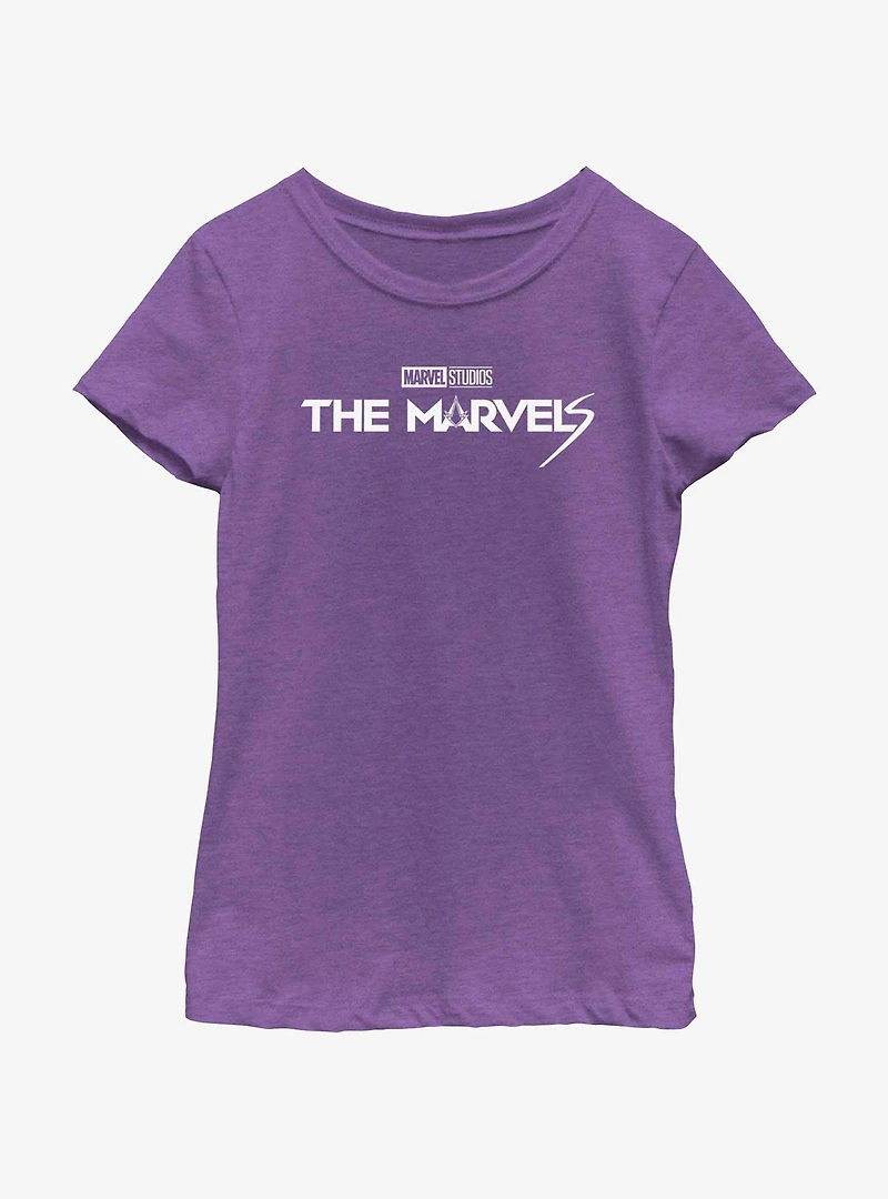 Marvel The Marvels Logo Girls Youth T-Shirt