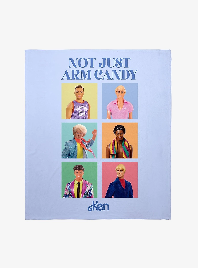 Barbie Ken Not Just Arm Candy Throw Blanket