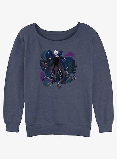 Disney The Little Mermaid Live Action Ursula With Flotsam and Jetsam Womens Slouchy Sweatshirt