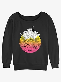 Star Wars Ewok Camp Womens Slouchy Sweatshirt
