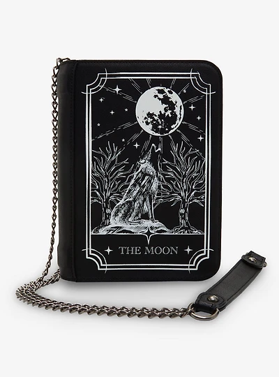 Cosmic Aura Wolf Moon Glow-In-The-Dark Tarot Crossbody Bag