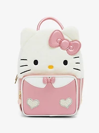 Her Universe Hello Kitty Rhinestone Fuzzy Mini Backpack