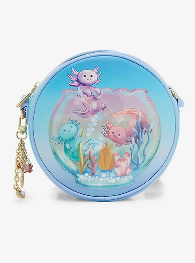 Axolotl Fishbowl Portrait Crossbody Bag - BoxLunch Exclusive