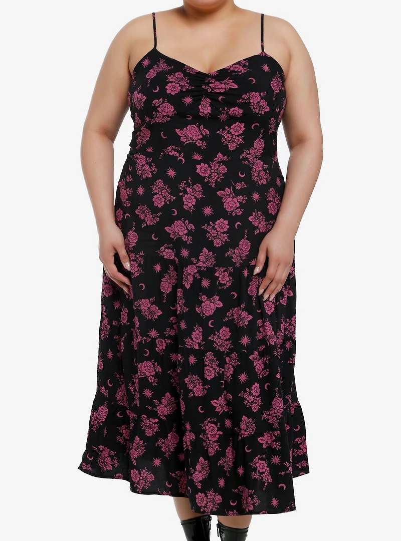 Daisy Street Purple Floral Cami Dress Plus Size