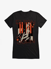 Elton John Rocketman Pianist Girls T-Shirt