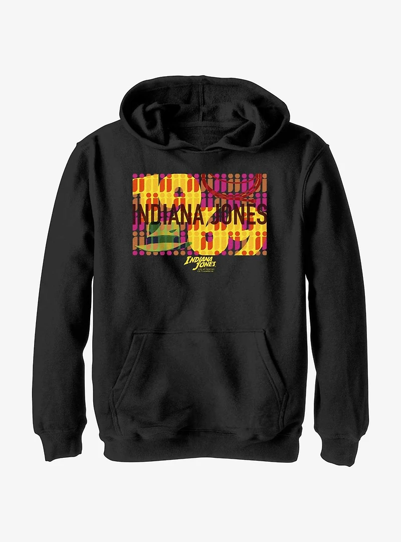 Indiana Jones and the Dial of Destiny Sixties Wallpaper Youth Hoodie