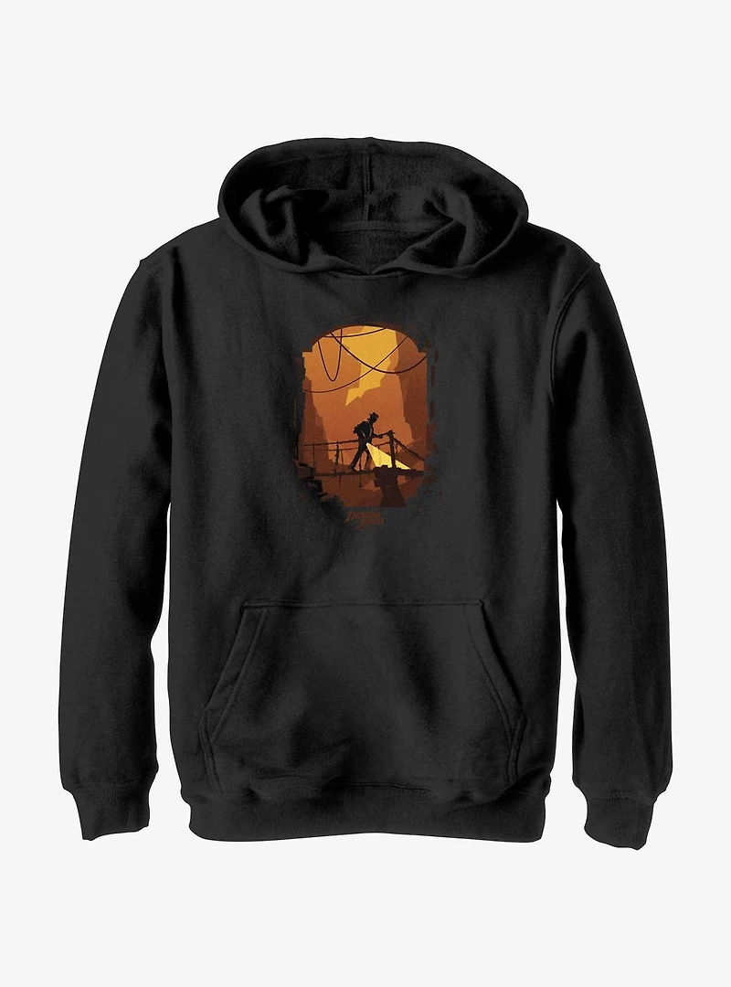 Indiana Jones and the Dial of Destiny Cave Exploring Youth Hoodie