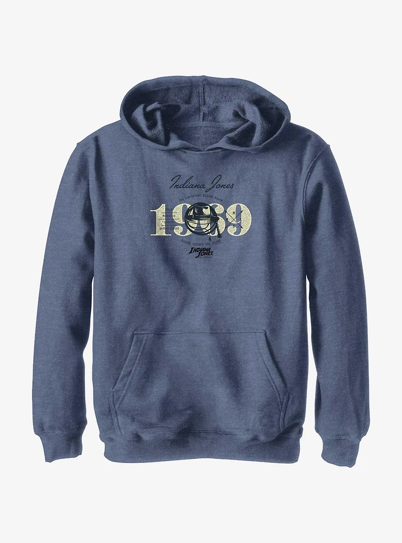 Indiana Jones and the Dial of Destiny 1969 Adventure Begins Again Youth Hoodie
