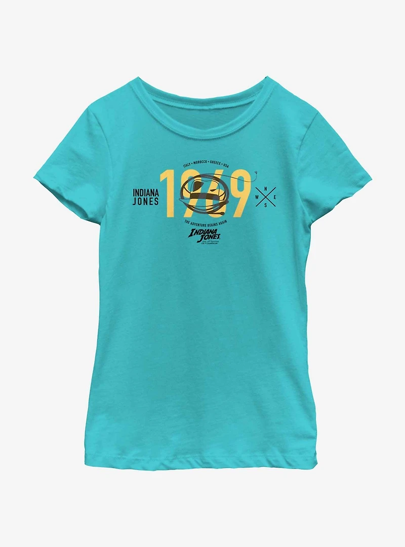 Indiana Jones and the Dial of Destiny World Adventurer Girls Youth T-Shirt