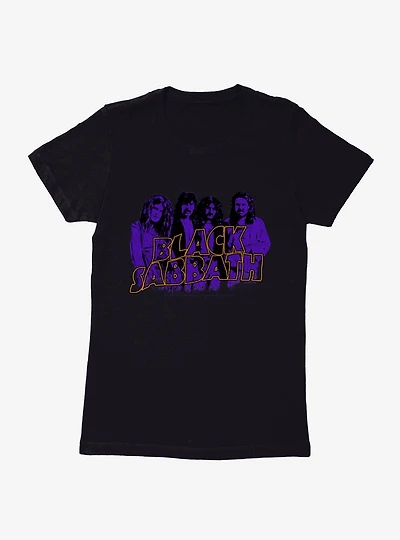 Black Sabbath Vintage Group Womens T-Shirt