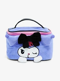 Sanrio Kuromi Faux Fur Figural Cosmetic Case - BoxLunch Exclusive