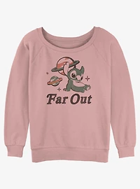 Disney Lilo & Stitch Far Out Stitch Girls Slouchy Sweatshirt