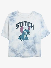 Disney Lilo & Stitch Hangry Stitch Tie-Dye Girls Crop T-Shirt