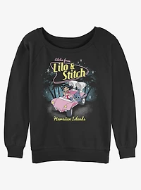 Disney Lilo & Stitch 50's Stitch Girls Slouchy Sweatshirt